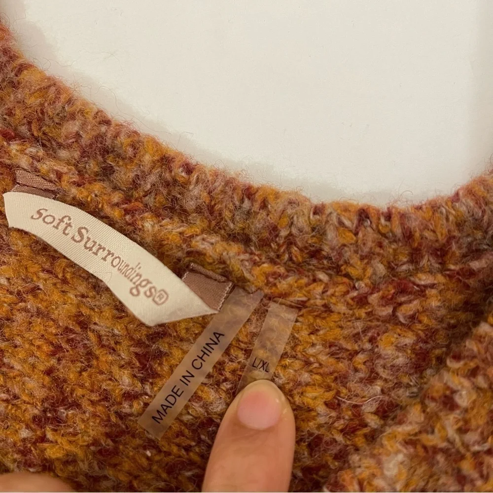 Soft Surroundings Sweater Aberdeen Pullover Size L/XL